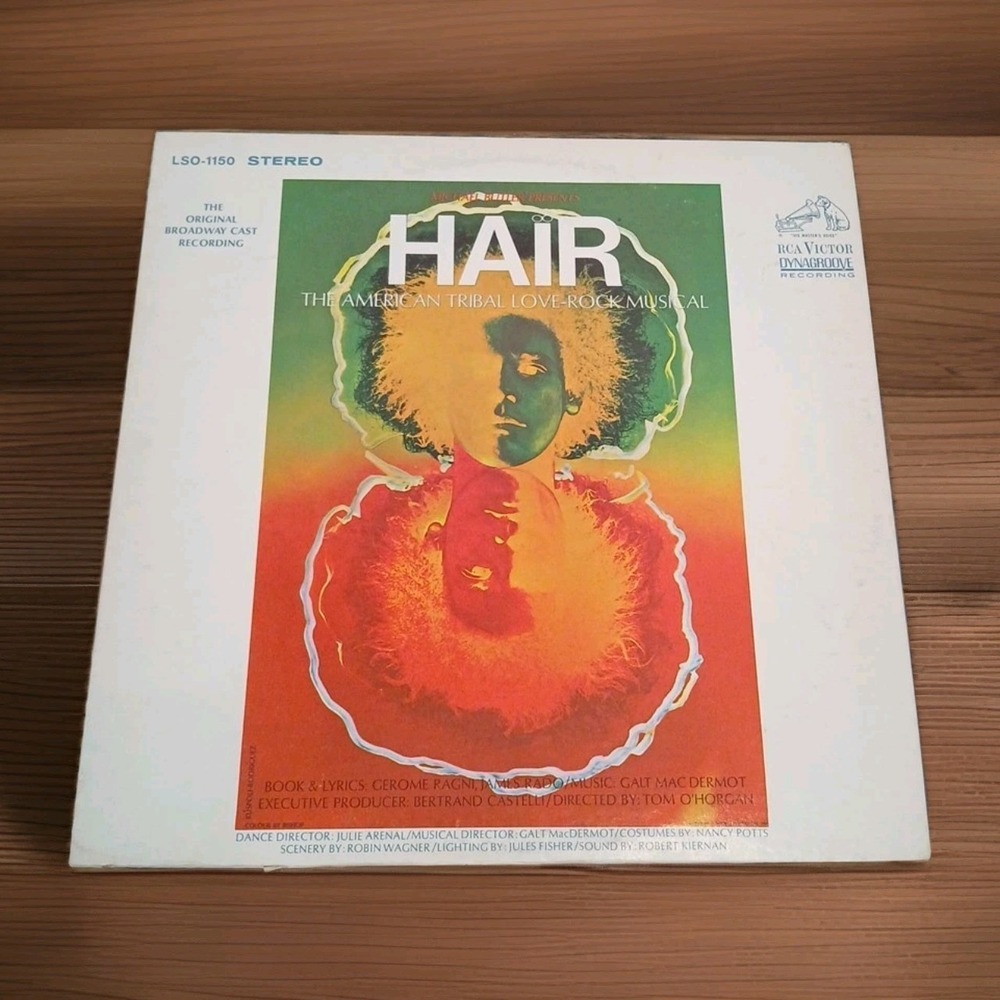 Hair The American Tibal‎ Love-Rock Musical Vinyl
